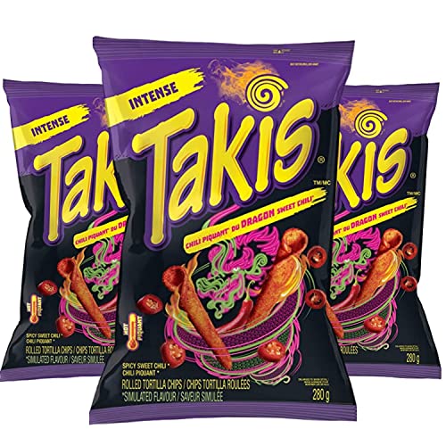 Takis Dragon Sweet Chili Rolled Tortilla Chips, 280g/9.8oz (Shipped from Canada)