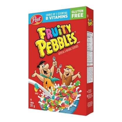 Post Fruity Pebbles Cereal, Retail Size, Gluten Free, 311g/11 oz (Shipped from Canada)