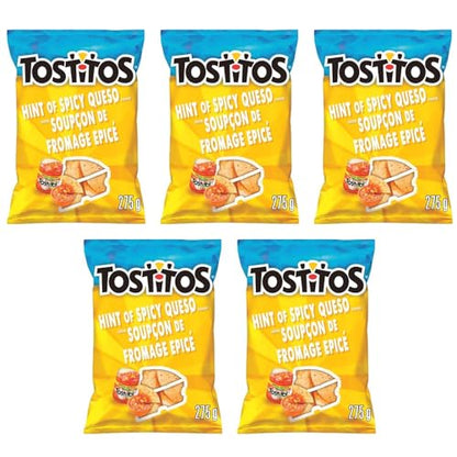 Tostitos Hint of Spicy Queso Tortilla Chips pack of 5