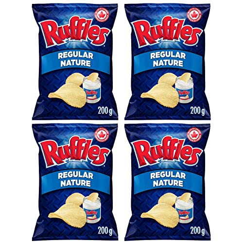 Ruffles Regular Potato Chips pack of 4