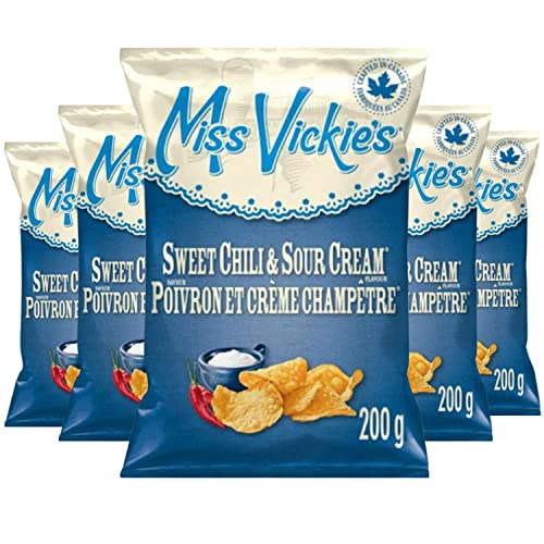 Miss Vickie's Sweet Chili & Sour Cream Kettle Cooked Potato Chips 200g/7oz (Shipped from Canada)