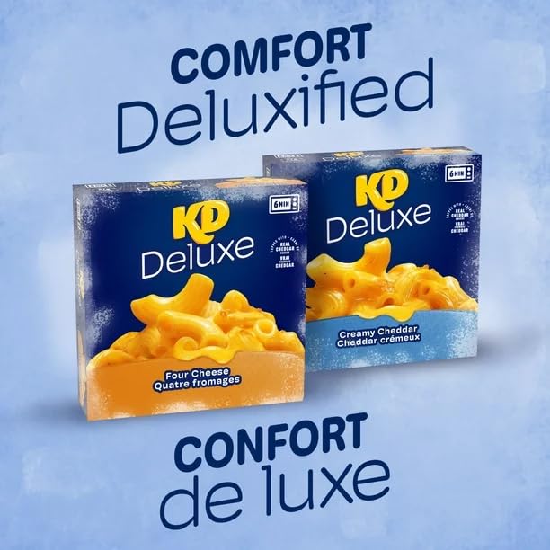 Kraft Dinner Deluxe Four Cheese 340G/12oz (Shipped from Canada)