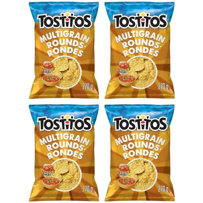 Tostitos Multigrain Rounds Tortilla Chips pack of 4