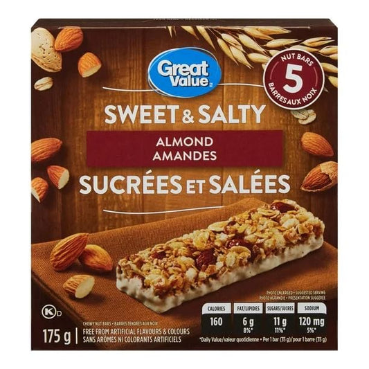 Great Value Sweet & Salty Almond Chewy Nut Bars