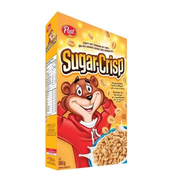 Post Sugar Crisp Cereal, 365g/12.9 oz (Shipped from Canada)