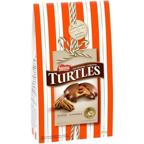 TURTLES Classic Recipe Chocolates Share Bag, 160g/5.6 oz (Includes Ice Pack) Shipped from Canada