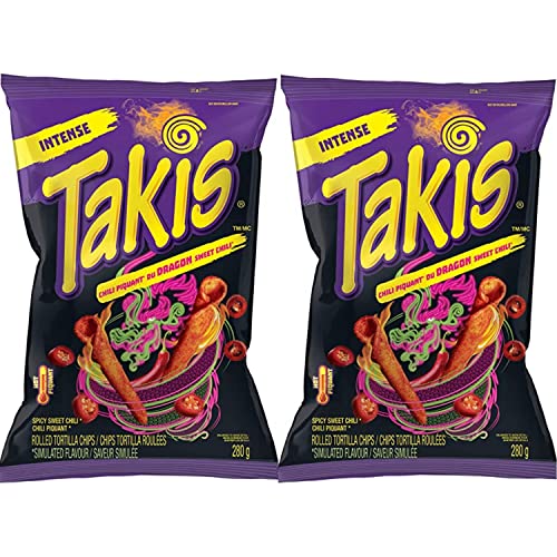 Takis Dragon Sweet Chili Rolled Tortilla Chips, 280g/9.8oz (Shipped from Canada)