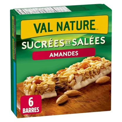 Nature Valley Granola Bar, Sweet and Salty, Almonds, 6 Bars x 35g, 210g/7.4 oz (Shipped from Canada)