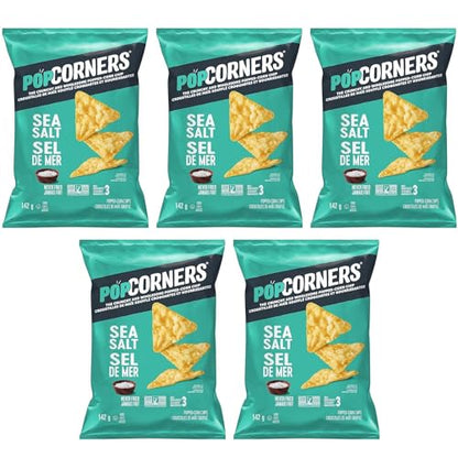 PopCorners Sea Salt Popped-Corn Chips 142g/5oz (Shipped from Canada)