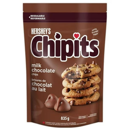 Hershey CHIPITS Milk Chocolate Chips, 835g/29.45oz (Shipped from Canada)