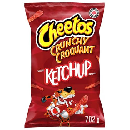 Cheetos Crunchy Ketchup Flavoured Snacks Ketchup Flavour, 702g/24.8 oz (Shipped from Canada)