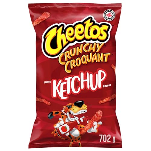 Cheetos Crunchy Ketchup Flavoured Snacks Ketchup Flavour, 702g/24.8 oz (Shipped from Canada)