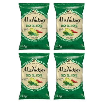 Miss Vickies Spicy Dill Pickle pack of 4