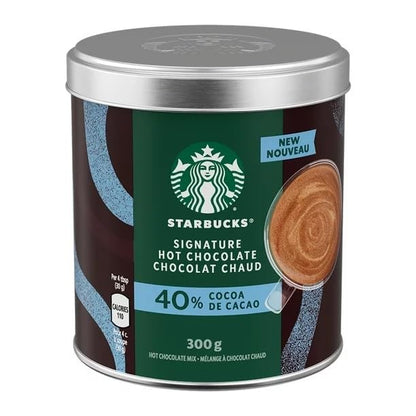 Starbucks Signature Hot ChocolateMix, 40% Cocoa - Proudly Prepared in Canada, 300g/10.5oz (Shipped from Canada)