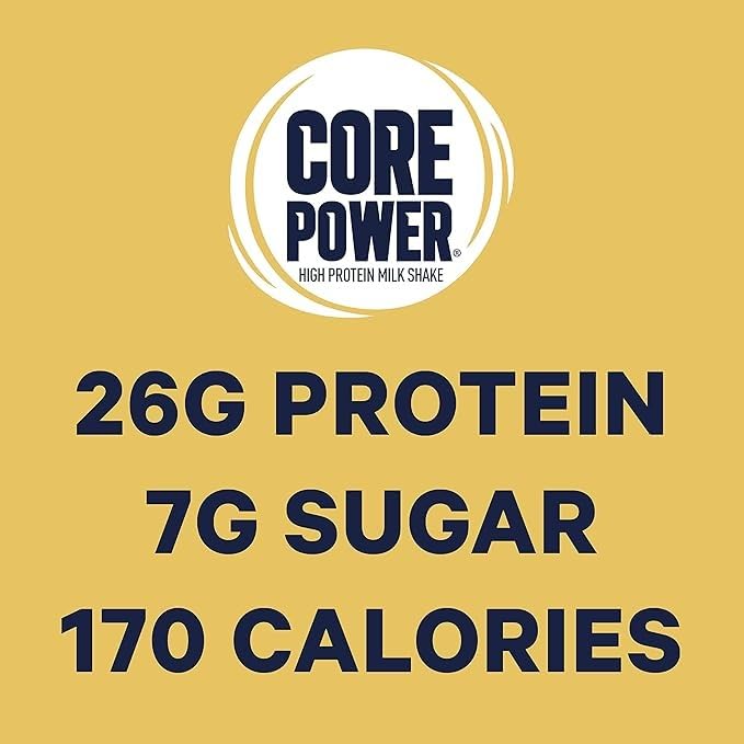 Fairlfe Core Power 26g Protein Milk Shakes Variety Pack (Pack of 8), Chocolate, Vanilla, Strawberrry Banana, Banana, Made with Canadian Milk, 414mL/14 fl. oz. (Shipped from Canada)