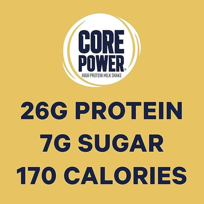 Fairlfe Core Power 26g Protein Milk Shakes Variety Pack (Pack of 8), Chocolate, Vanilla, Strawberrry Banana, Banana, Made with Canadian Milk, 414mL/14 fl. oz. (Shipped from Canada)