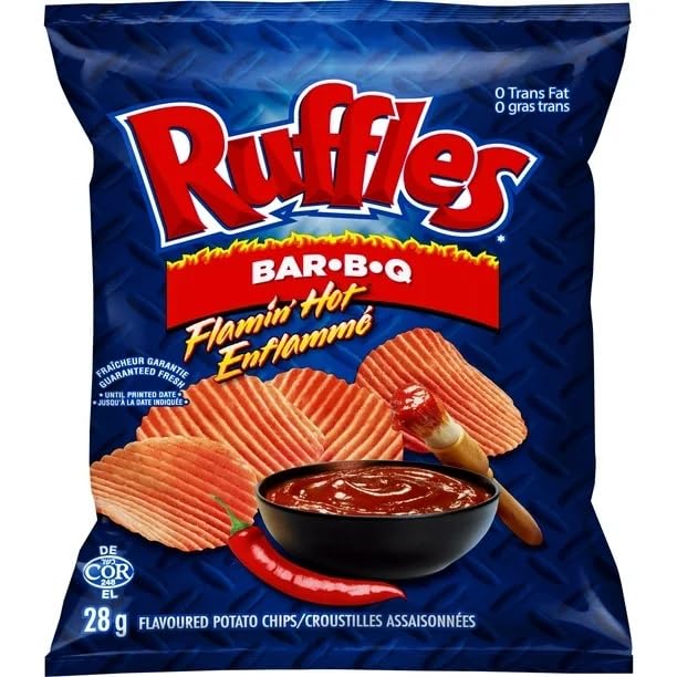 Lays Variety Pack Bold Mix Ruffles Flamin Hot BarBq