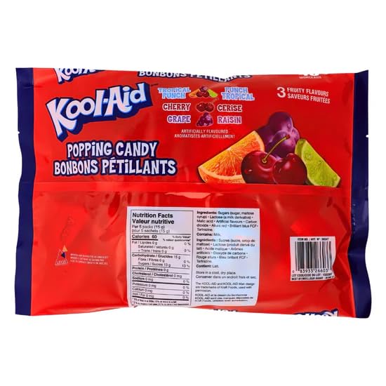 Kool-Aid Popping Candy, 40 Pieces, 120g/4.2oz (Shipped from Canada)