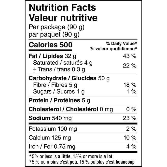 Fritos Original Corn Chips nutrition facts