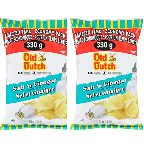 Old Dutch Salt Vinegar Potato Chips pack of 2