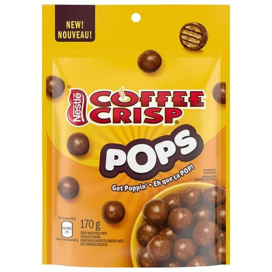 COFFEE CRISP POPS Chocolaty Snacks Pouch 170g/6oz (Includes Ice Pack) (Shipped from Canada)