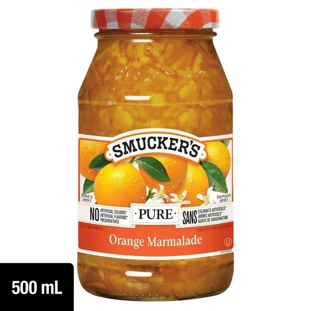 Smucker's Pure Orange Marmalade 500mL, 500 mL/16.9oz (Shipped from Canada)