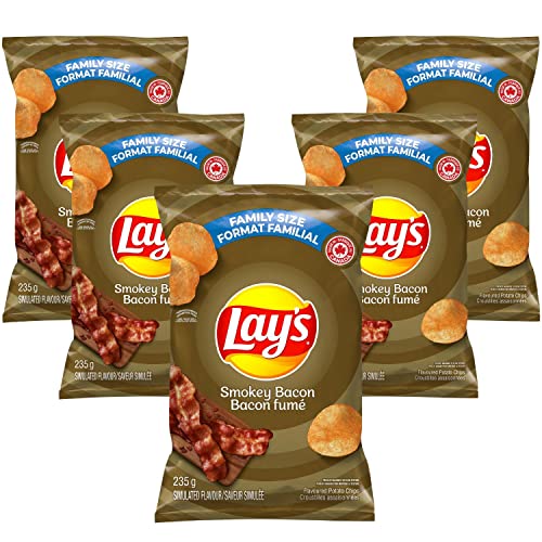 Lays Smokey Bacon Potato Chips pack of 5