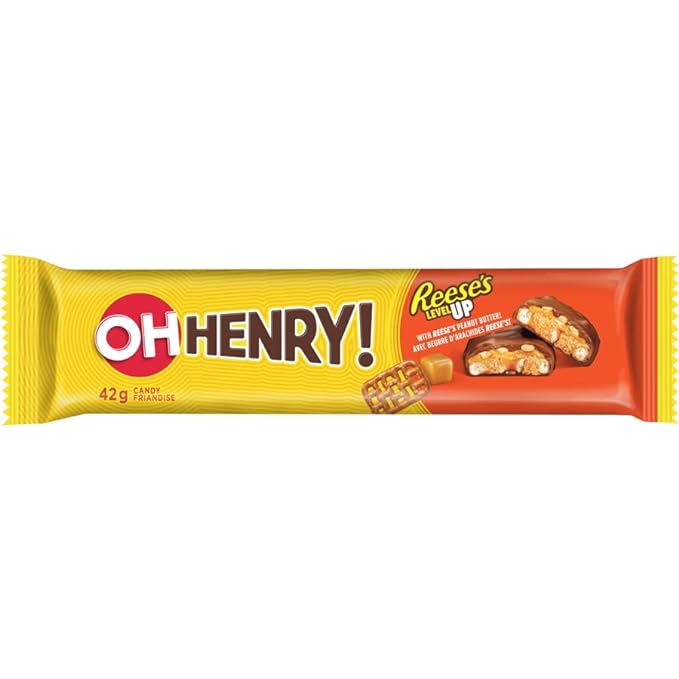 OH HENRY! Level Up Single Bar 42g/1.48oz (Includes Ice Pack) (Shipped from Canada)