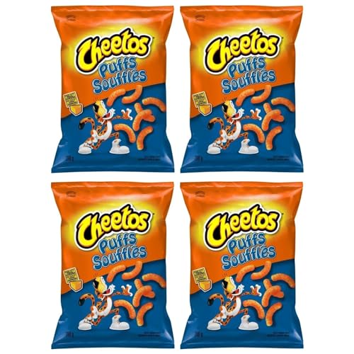 Cheetos Puffs Cheese Flavoured Snacks pack of 4