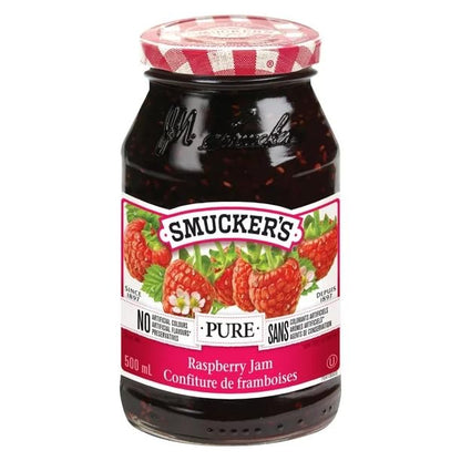 Smucker's Pure Raspberry Jam 500mL/16.9oz (Shipped from Canada)