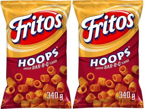 Fritos Hoops BAR-B-Q Corn Chips pack of 2