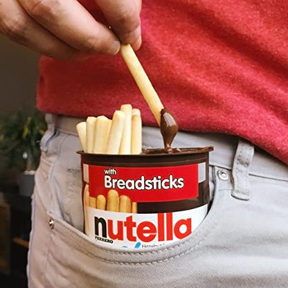 Nutella & GO Hazelnut And Cocoa Spread With Breadsticks Stocking Stuffer Holiday Treat Snack Cups 4-Pack, 52g/1.9oz (Shipped from Canada)