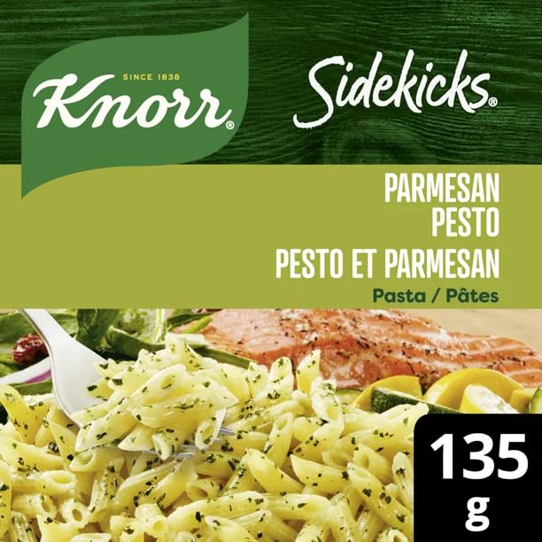 Knorr Sidekicks Parmesan Pesto Pasta, Side Dish, 135g/4.8 oz (Shipped from Canada)