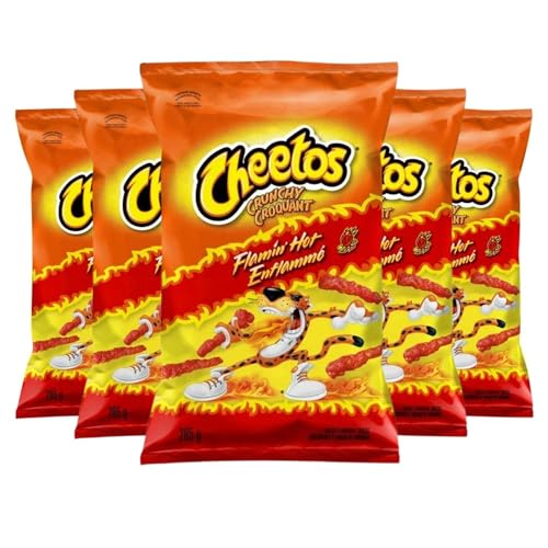 Cheeto Crunchy Flamin Hot Cheese Snacks pack of 5