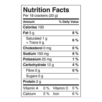Cheez-It Baked Snack Crackers Original Nutrition Facts