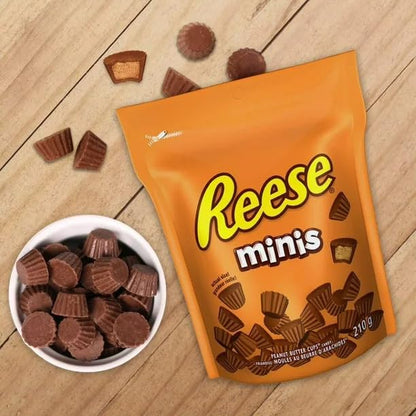 Reese Minis Peanut Butter Cups Candy, 210g/7.4 oz (Shipped from Canada)