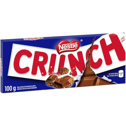 Nestle Crunch Chocolate Bar 100g/3.52oz (Includes Ice Pack) (Shipped from Canada)