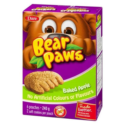 Dare Bear Paws Baked Apple Biscuits front cover