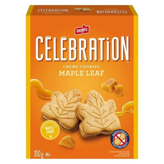 Celebration Leclerc Maple Leaf Creme Cookies