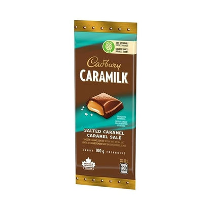 Cadbury Caramilk Salted Caramel, Chocolatey Candy Bars, 100 g/3.5 oz (Includes Ice Pack) Shipped from Canada