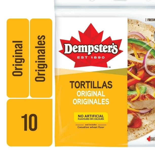 Dempster’s Original Large Tortillas, 610g/21.5 oz (Shipped from Canada)