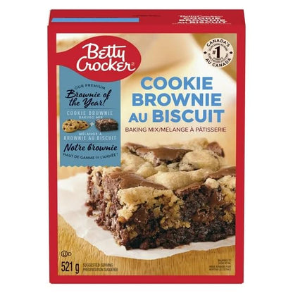 Betty Crocker Baking Mix, Cookie Brownie Baking Mix, 521g/18.4 oz (Shipped from Canada)