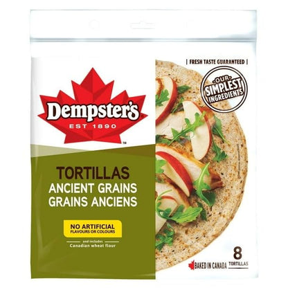 Dempster’s Ancient Grains Large Tortillas, 488g/17.2 oz (Shipped from Canada)