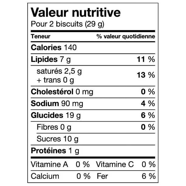 Chips Ahoy Rainbow Chocolate Family Size Nutrition Facts French