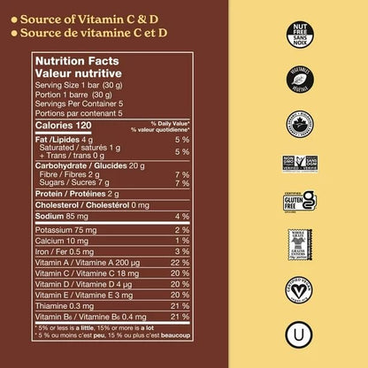 Made Good Mornings Chocolate Chip Soft Baked Oat Bars Nutrition Facts