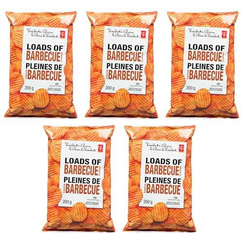 Presidents Choice Loads of Barbecue Chips pack of 5