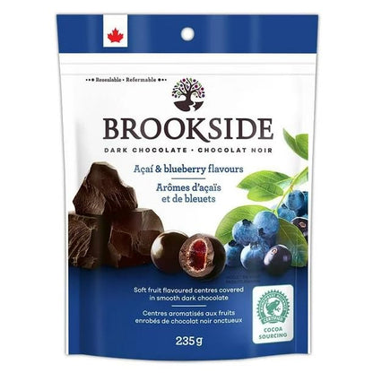 BROOKSIDE Dark Chocolate, Acai and Blueberry Flavour, 235g/8.28oz (Shipped from Canada)