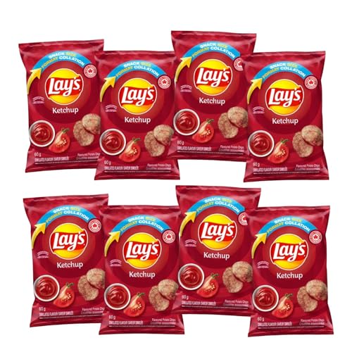 Lay's Ketchup Flavoured Potato Chips pack of 8