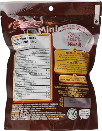 Rolo Milk Chocolate And Mini Chewy Caramel, 203g/7.2 oz (Shipped from Canada)