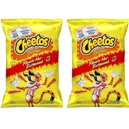 Cheetos Crunchy Flamin Hot Cheese Snacks pack of 2